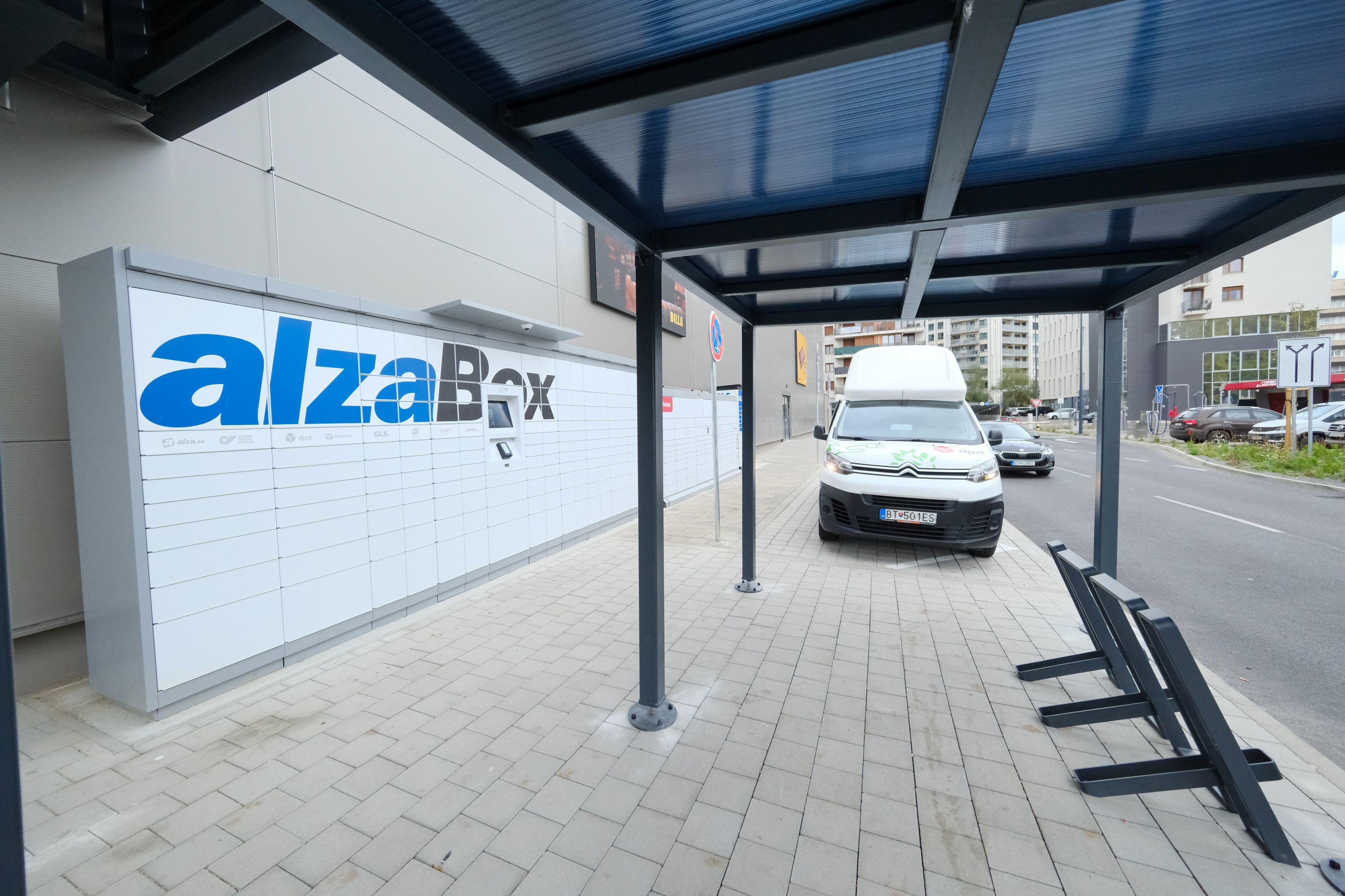 parkovisko billa doručovacie boxy